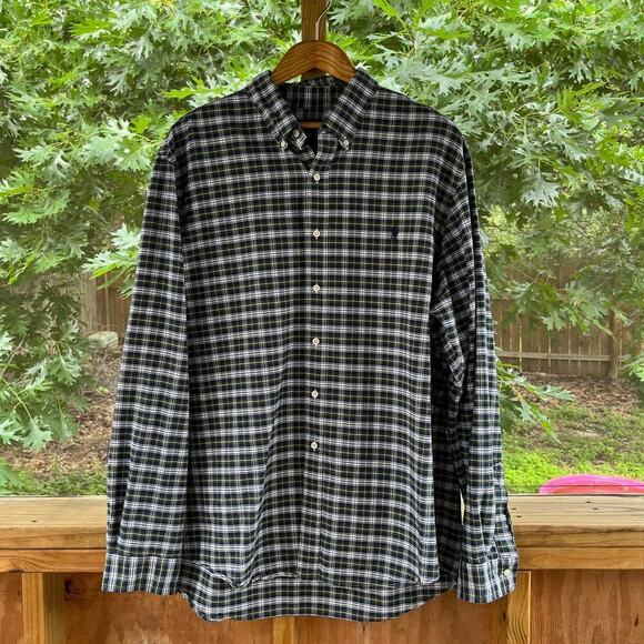 Ralph Lauren Men's Green Plaid Button Down Shirt Size XXL - Picture 1 of 8